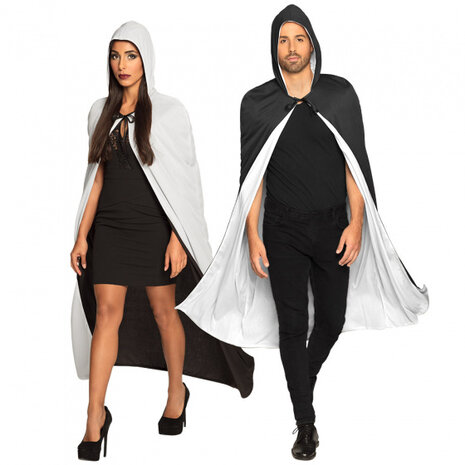 cape Twilight omkeerbaar polyester zwart/wit one-size