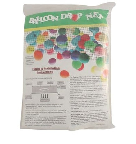 ballonnenvalnet 2 x 7,2 m nylon zwart 1000 stuks