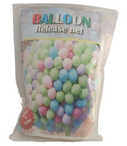 ballonnenvalnet 5,5 m nylon wit 1000 stuks