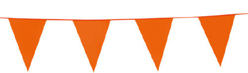 vlaggenlijn 10 meter polyetheen oranje