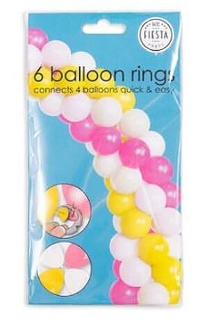 ballonringen transparant 6 stuks