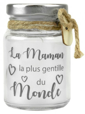 decoratielicht Little Star Maman 5 x 8,5 cm glas