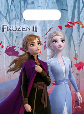 feestzakjes Frozen II junior 6 stuks 23 cm