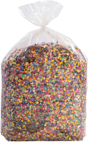 confetti regenboog papier 10 kg