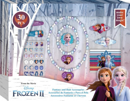 haaraccessoires Frozen meisjes paars 30-delig