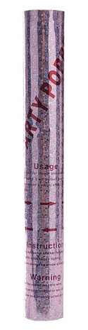 confettikanon 30 cm 8 meter wit/rood