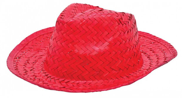 strohoed Promo 58 cm rood one-size