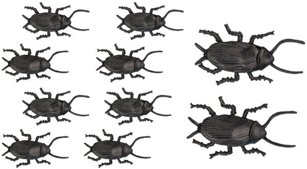 decoratiekakkerlak 5 cm donkerbruin 10 stuks