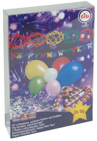 party set Happy New Year papier 26-delig