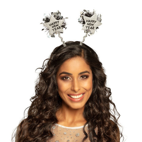 tiara Happy New Year dames zilver