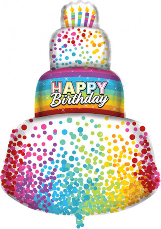 heliumtank Balloongaz Happy Birthday 16 stuks