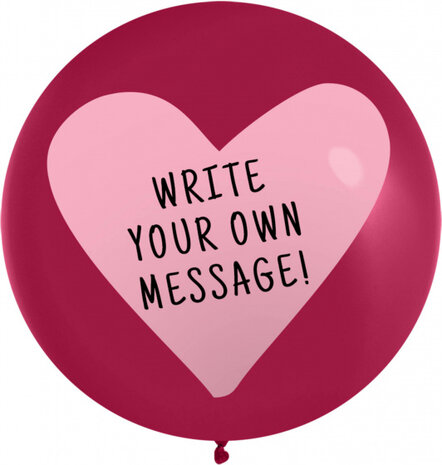 heliumtank Balloongaz Love rood/roze 16 stuks