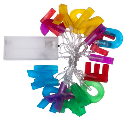 lichtsnoer Joyeux Anniversaire led 200 cm PVC