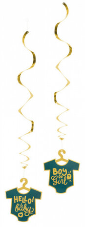 swirlslingers Boy or Girl 85 cm karton groen 2 stuks
