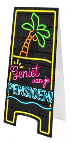 attentiebord Geniet van je Pensioen! 58 cm karton