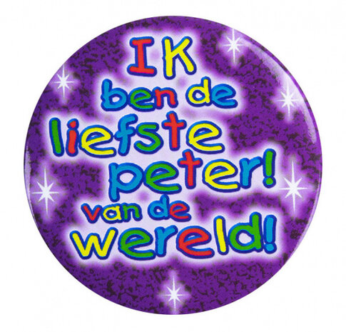 button klein - de liefste peter 5,5 cm paars