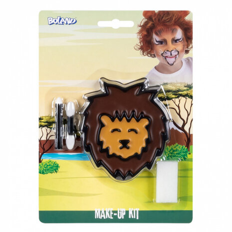 make-up set Leeuw junior bruin 3-delig