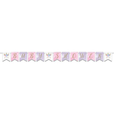 slinger Unicorn junior 215 cm karton roze/paars