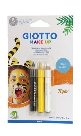 schminkpotloden make up tijger 6 gram wax 3 stuks