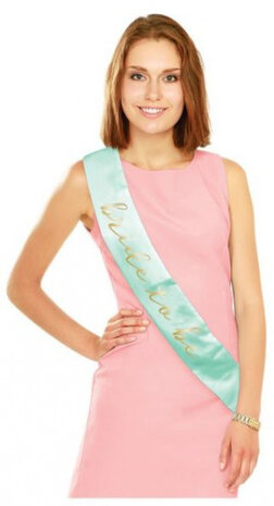 sjerp Bride To Be dames 42 x 10 cm textiel mintgroen