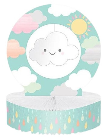 wolkenstandaard Sunshine Baby 23 x 31 cm mintgroen