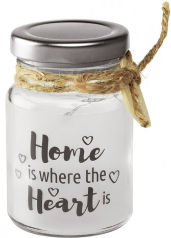 decoratielicht Little Star home 5 x 8,5 cm glas