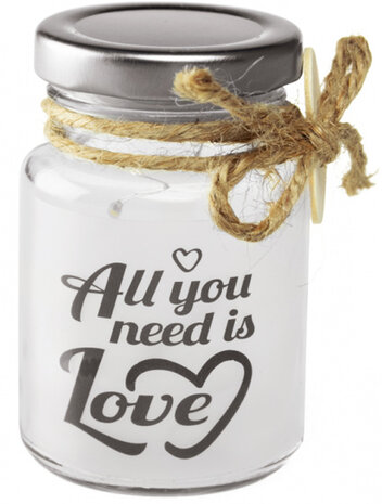 decoratielicht Little Star you need 5 x 8,5 cm glas