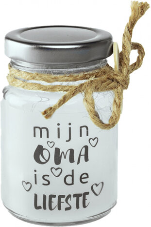 decoratielicht Little Star oma 5 x 8,5 cm glas