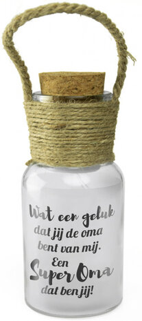 decoratielicht Big Star oma 15 cm glas transparant