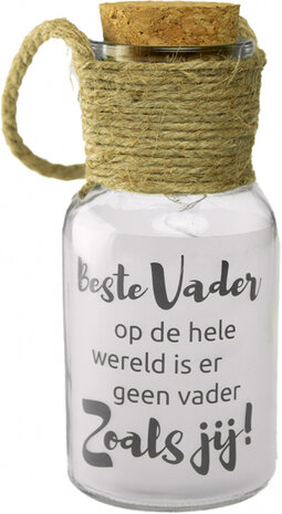 decoratielicht Big Star vader 15 cm transparant
