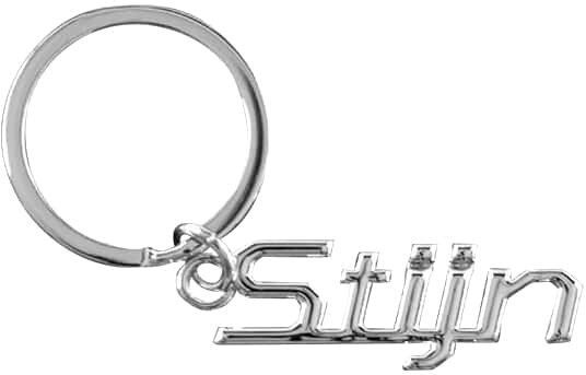 sleutelhanger Stijn 11,5 x 7,5 cm aluminium