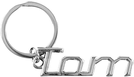sleutelhanger Tom 11,5 x 7,5 cm aluminium