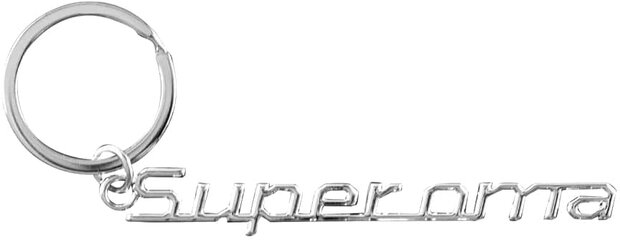 sleutelhanger Super oma 11,5 x 7,5 cm aluminium