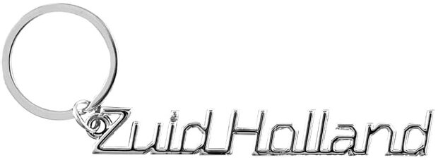 sleutelhanger Zuid Holland 11,5 x 7,5 cm aluminium