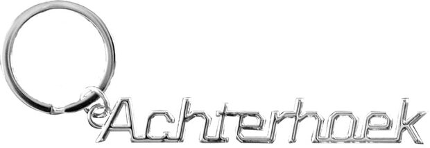 sleutelhanger Achterhoek 11,5 x 7,5 cm aluminium