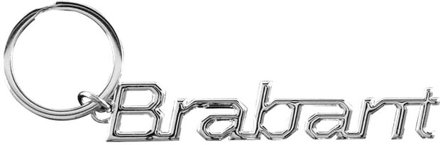 sleutelhanger Brabant 11,5 x 7,5 cm aluminium