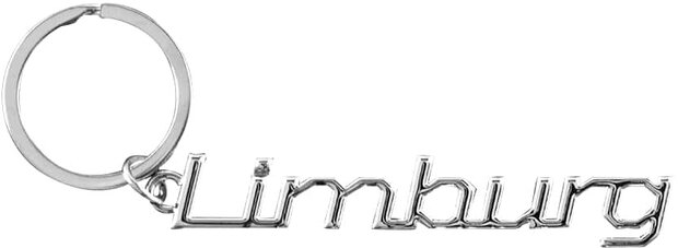 sleutelhanger Limburg 11,5 x 7,5 cm aluminium
