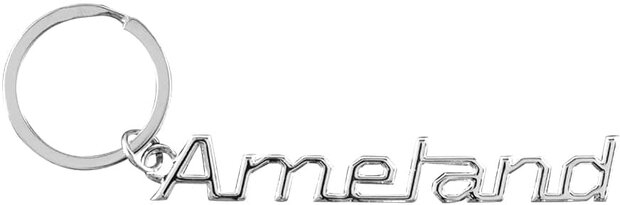 sleutelhanger Ameland 11,5 x 7,5 cm aluminium