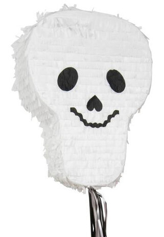 pi&ntilde;ata Skull junior papier zwart/wit