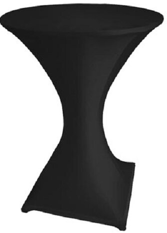 tafelhoes statafel polyester zwart one-size