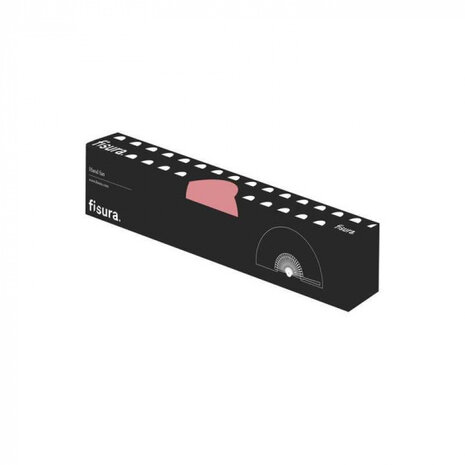 waaier Gestreept 42,5 x 23 cm hout/textiel multicolor