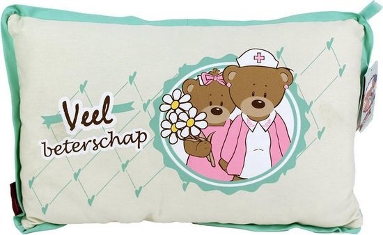 funkussen veel beterschap 30 x 50 cm polyester beige/groen