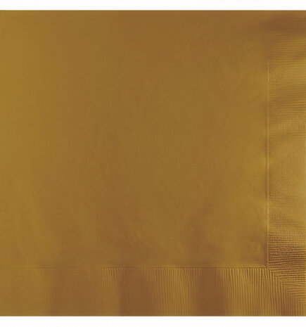 servetten glitter 41 x 41 cm papier goud 25 stuks