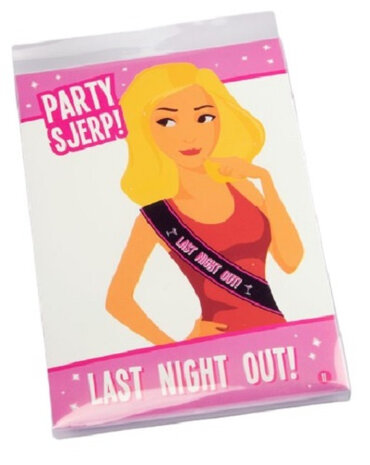 partysjerp Last night out 180 cm polyester zwart