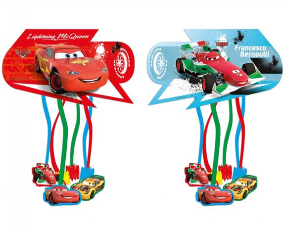pi&ntilde;ata Cars Ice junior 28,5 x 15,5 cm karton rood/blauw