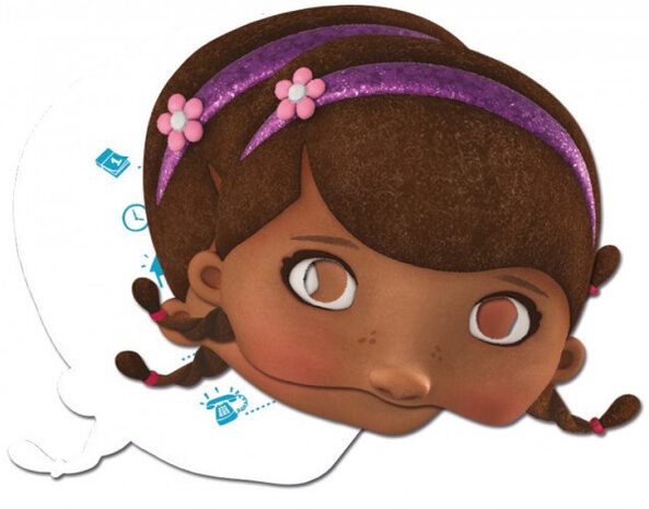 gezichtsmaskers/uitnodigingen Doc McStuffins 4 stuks