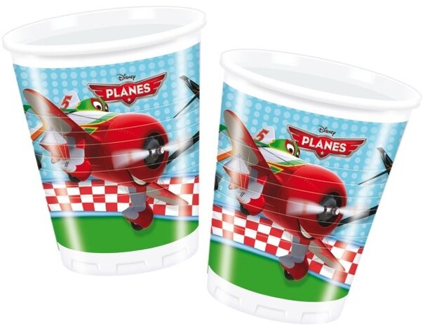 feestbekers Planes&nbsp;200 ml 8 stuks