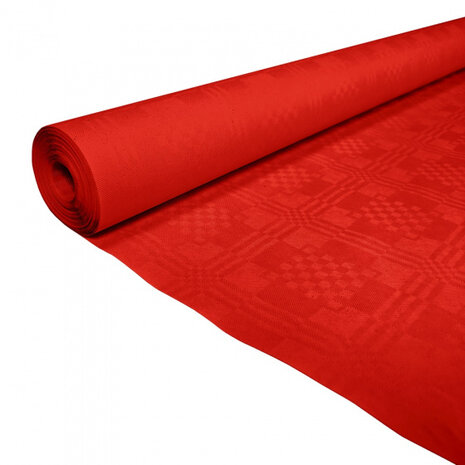 tafelkleed op rol 1,19 x 8 m papier rood