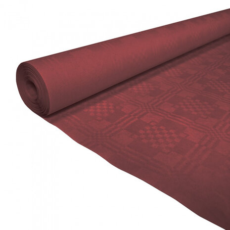 tafelkleed op rol 1,19 x 8 m papier bordeaux
