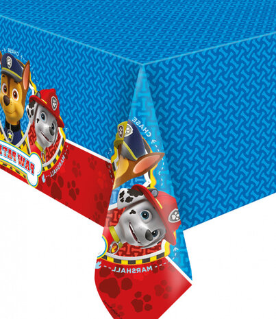 tafelkleed Paw Patrol junior 120 x 180 cm blauw/rood
